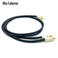Haldane 1905 позолоченный RCA ВСПОМОГАТЕЛЬНЫЙ соединительный кабель 2RCA к 2RCA аудио кабель с 7n одним кристаллом Copperr CANARE L-4E6S 2024 - купить недорого