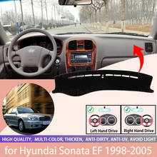 for Hyundai Sonata EF 1998-2005 Console Dashboard Suede Mat Protector Sunshield Cover 2024 - buy cheap