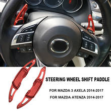 Paleta de cambio de volante de aluminio para Mazda 3 Axela, instalación de estilo de coche, 2014-2017, Atenza, 2014-2017, 2 unids/lote 2024 - compra barato