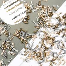 100pcs/200pcs Classic Copper Water Droplets Tail Chain Drop Necklace Bracelet Crimp Ends Extended 2024 - buy cheap