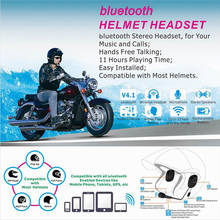 Intercomunicador bluetooth V4.2 para casco de motocicleta, manos libres, impermeable, inalámbrico, antiinterferencias, 50M 2024 - compra barato