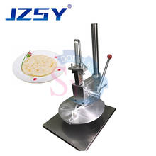 Máquina de massa manual tamanho pequeno 25cm, máquina comercial de aço inoxidável/máquina de pressão manual para massa de pizza 2024 - compre barato