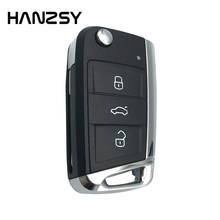 Replacemen Remote For key Case Shell For VW Volkswagen Golf 7 MK7 Skoda Seat 3 Buttons Car Flip Folding Key housing Fob Cover 2024 - buy cheap