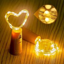 Colorful LED Wine Bottle Light Waterproof LED String Lights Holiday Light Chain For Christmas Party Wedding Outdoor Decoration 2024 - buy cheap