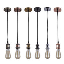 E27 подвесной светильник для столовой, подвесной светильник, промышленный подвесной светильник для ресторана, кофейного бара, винтажные светодиодные подвесные светильники 2024 - купить недорого