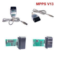 Для SMPS MPPS V13.02 V13 K CAN Flasher Чип тюнинг ECU Программатор перекарта OBD2 Диагностический интерфейс OBDII USB-K + CAN Бесплатная доставка 2024 - купить недорого