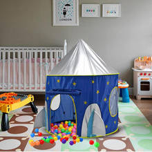 Rocket Ship Up Play Tent para niños y niñas, casa de juegos de Castillo plegable para interiores y exteriores, de fácil instalación 2024 - compra barato