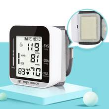 Monitor de presión arterial de muñeca, esfigmomanómetro, tonómetro Digital, voz en inglés, medidor electrónico automático de ritmo cardíaco 2024 - compra barato