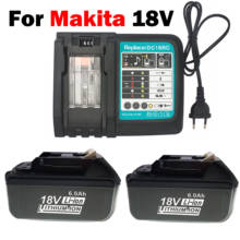 2021/For Makita 18 V 6000mAh BL1860 Rechargeable Battery Lithium ion for Makita 18v Battery BL1840 BL1850 BL1830 BL1860B LXT 400 2024 - buy cheap