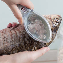 Raspador de pescado creativo, cubierta transparente, herramientas de limpieza para la cocina, suministros de cocina 2024 - compra barato