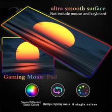 Mairuige-alfombrilla de ratón RGB para Gaming, iluminación LED de Color luminoso, para escritorio de ordenador, alfombrde ratón de carga inalámbrica 2024 - compra barato
