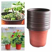 100 pçs portátil vaso de flores de plástico respirável vaso de mesa decorativo adequado para vasos de plantas ferramentas de jardinagem duráveis 2024 - compre barato