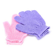1 par de guantes para baño y ducha lavado Exfoliante Piel Spa masaje limpiador corporal productos de limpieza de baño Color aleatorio 2024 - compra barato
