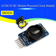Módulo de relógio de precisão, módulo ds3231 at24c32 iic módulo de memória ds3231sn ds3231 mini módulo em tempo real 3.3v/5v para raspberry pi 2024 - compre barato