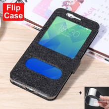 Cover For MEIZU M5S MTK6753 case For Meizu M5 S M612Q M612M M612H Leather open Window Phone Cases For Meizu Meilan 5S flip case 2024 - buy cheap