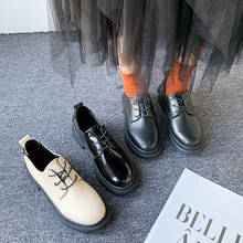 Zapatos Oxford de cuero suave con cordones para mujer, zapatos de punta redonda, con cordones, cálidos, de felpa, 2020 2024 - compra barato
