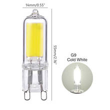 Dimmable COB G9 glass Lamp AC/DC 230V 220V LED Bulb 6W 9W 360 Beam Angle Replace Halogen Lamp Chandelier Lights 1PCS/lot 2024 - buy cheap