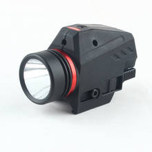 Тактический светодиодный фонарик 150 люмен и красный лазерный прицел с 20 мм креплением на планку Пикатинни для охоты AR15 2024 - купить недорого