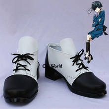 Black Butler Ⅱ Kuroshitsuji Ciel Phantomhive, zapatos planos personalizados de Anime para Cosplay 2024 - compra barato