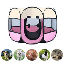 Portable Foldable Dog Cage Pet Tent Houses Playpen Puppy Kennel Cat House Octagon Fence Outdoor For Small Large Dogs Cats Crate 2024 - buy cheap