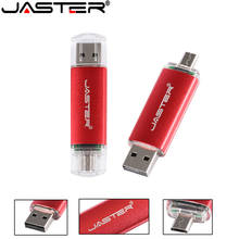 JASTER 2 в 1 USB флеш-накопитель 128 ГБ высокоскоростной флеш-накопитель 64 ГБ 32 ГБ 16 ГБ 8 ГБ двойное использование Micro USB флешка внешний накопитель 2024 - купить недорого