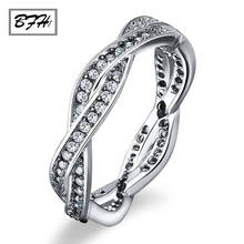 BFH New Fashion Female Elegant Wedding Rings For Women Silver Colour Charm AAA Cubic Zirconia Love Ring Engagement Bague Jewelry 2024 - buy cheap