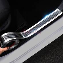 For Toyota RAV4 2013 2014 2015 2016 2017 2018 2019 2020 Car Sticker 5D Carbon Fiber Rubber Protector Door Sill Auto Styling 2024 - buy cheap