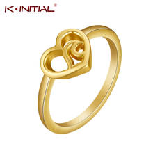 Kinitial женские модные окисленные кольца в форме сердца, набор богемных колец в форме сердца, пляжные украшения, подарок, Прямая поставка 2024 - купить недорого