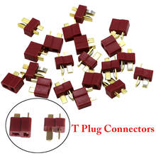 10pairs/lot T Plug Deans Connectors Set For RC LiPo Battery Helicopter Car Truck FPV Drone DIY Parts 2024 - buy cheap