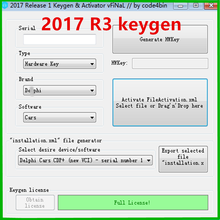 KEYGEN 2021. R3 2017, novedad de 2017.R3, activación 2017 de coche y camión por ti mismo. 2017 R3 delphis OBD2 con keygen 2024 - compra barato