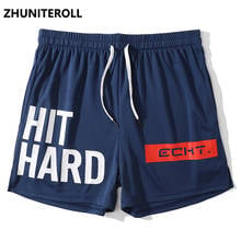 Hip hop streetwear shorts carta impressão jogger shorts 2021 homens harajuku algodão casual calças de suor verão faixa curta sweatpant 2024 - compre barato