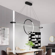 new Led Pendant Light Nordic Living Room dining room kitchen Hanging lamp Luminaria white black gold dimmable Lighting  Fixtures 2024 - buy cheap