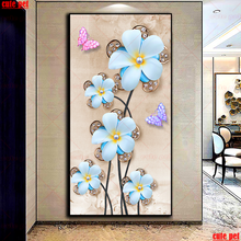 DIY Diamond Painting Modern 3D flowers Cross Stitch Diamond Embroidery Diamond Decoration Full Square round Drill Handmade large 2024 - buy cheap