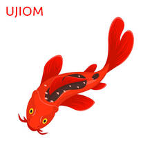 UJIOM Japan Koi Fish Door Sticker Moisture Proof Living Room Decor Bedroom Accessorie Wall Stickers Toilet Bathroom Poster Decal 2024 - buy cheap