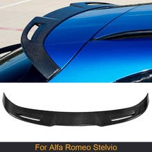 Rear Roof Window Lip Spoiler for Alfa Romeo Stelvio 2017 2018 2019 Base Sport Ulitity TI Quadrifoglio Carbon Fiber 2024 - buy cheap