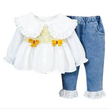 Infant Newborn Baby Girls Clothes Sets Spring Autumn Fashion Suit Shirts + Pants 2Pcs Toddler Outside Wear Clothing Sets 1 Year 2024 - buy cheap