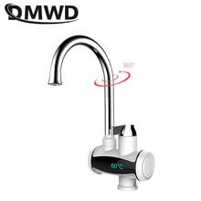 DMWD Electric Hot Water Faucet Instant Hot Water Tap Stainless Steel Water heater Tankless Tap For Kitchen LED Display 3000W 2024 - buy cheap