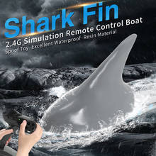 Flytec-barco de corrida elétrico v302, barbatana de tubarão de simulação, 15 km/h, brinquedo com controle remoto de 2.4g 2024 - compre barato