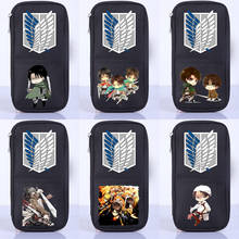 Attack On Titan-estuche de lápices para estudiantes, almacenamiento de papelería para oficina, escuela, Cosplay, monedero, Unisex, regalo 2024 - compra barato