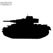 Volkrays Personality Car Sticker Panzer Tank Military Scratch Occlusion Accessories Reflective Waterproof Vinyl Decal,7cm*15cm 2024 - buy cheap