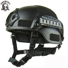 Capacete tático wireless mich2000 airsoft, capacete leve de qualidade para segurança ao ar livre, indolor, cs swat, equipamento de proteção para pilotar 2024 - compre barato
