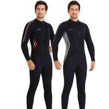 Wetsuit 3mm Neoprene for Men one piece  scuba diving wetsuit  for cold water surfing Spearfishing full body swimmig front zipper 2024 - buy cheap
