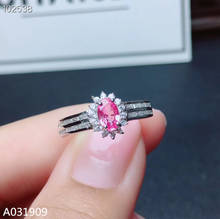 KJJEAXCMY joyería de boutique 925 Plata de Ley incrustada anillo de piedras preciosas de zafiro Rosa natural detección exquisita 2024 - compra barato