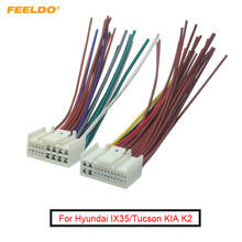 FEELDO-Adaptador de Cable de alimentación ISO para Radio de coche, accesorio para Hyundai IX35/Tucson KIA K2/K3/K5/Sportage R, arnés de cables de alimentación, 5 pares 2024 - compra barato