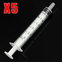 5 Pcs 3ml Plastic Syringe Injectors Cartridge Pets Hydroponics Nutrient Measuring Dispensing Adhesives For Cat Feeding Tools 2024 - buy cheap