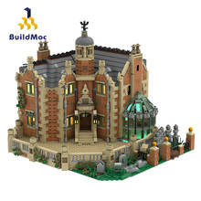 BuildMoc City Buildings MOC Castle Architecture дом с привидениями усадьба строительные блоки кирпичики город набор детские игрушки подарок 2024 - купить недорого