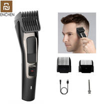 Cortadora de pelo Youpin ENCHEN Sharp 3S para hombres, máquina de corte eléctrico de carga rápida, afeitadora profesional de bajo ruido para peluquería 2024 - compra barato