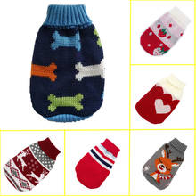 Winter Pet Dog Sweater For Small Dogs Cats Clothes Warm Dog Turtleneck Sweater Puppy Knitted Wear Chihuahu French Bulldog Coat 2024 - buy cheap