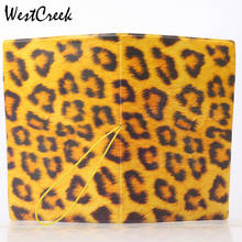 WESTCREEK Brand Creative Leopard Print 3D PVC Leather Passport Holder Card Holder Passport Cover 2024 - buy cheap