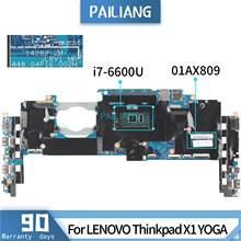 PAILIANG-placa base de ordenador portátil, placa base para LENOVO Thinkpad X1 YOGA 01AX809 14282-2M, Core SR2F1, probada en i7-6600U, DDR4 2024 - compra barato